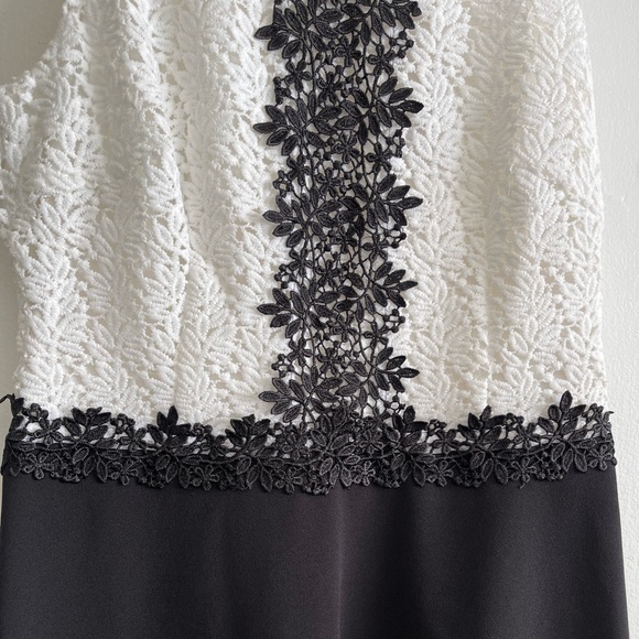 Jessica Simpson Fit & Flare Dress Sleeveless Lace Top Size 6 - Picture 10 of 11